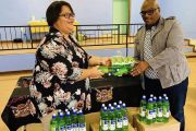 MEC VASS HANDING OVER 250 SANITIZERS AND SOAPS TO THE KAMIESBERG LOCAL MUNICIPALITY MEC VASS HANDING OVER 250 SANITIZERS AND SOAPS TO THE KAMIESBERG LOCAL MUNICIPALITY