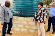 MEC VASS OVERSEEING THE INSTALLATION OF WATER TANKS IN KHARKAMS